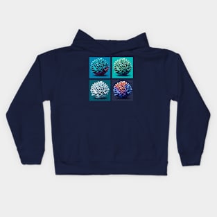 Pop Calcareous Sponge Art - Cool Underwater Kids Hoodie